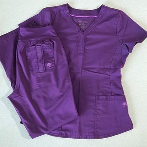 Purple Label by Healing Hands Scrub Set